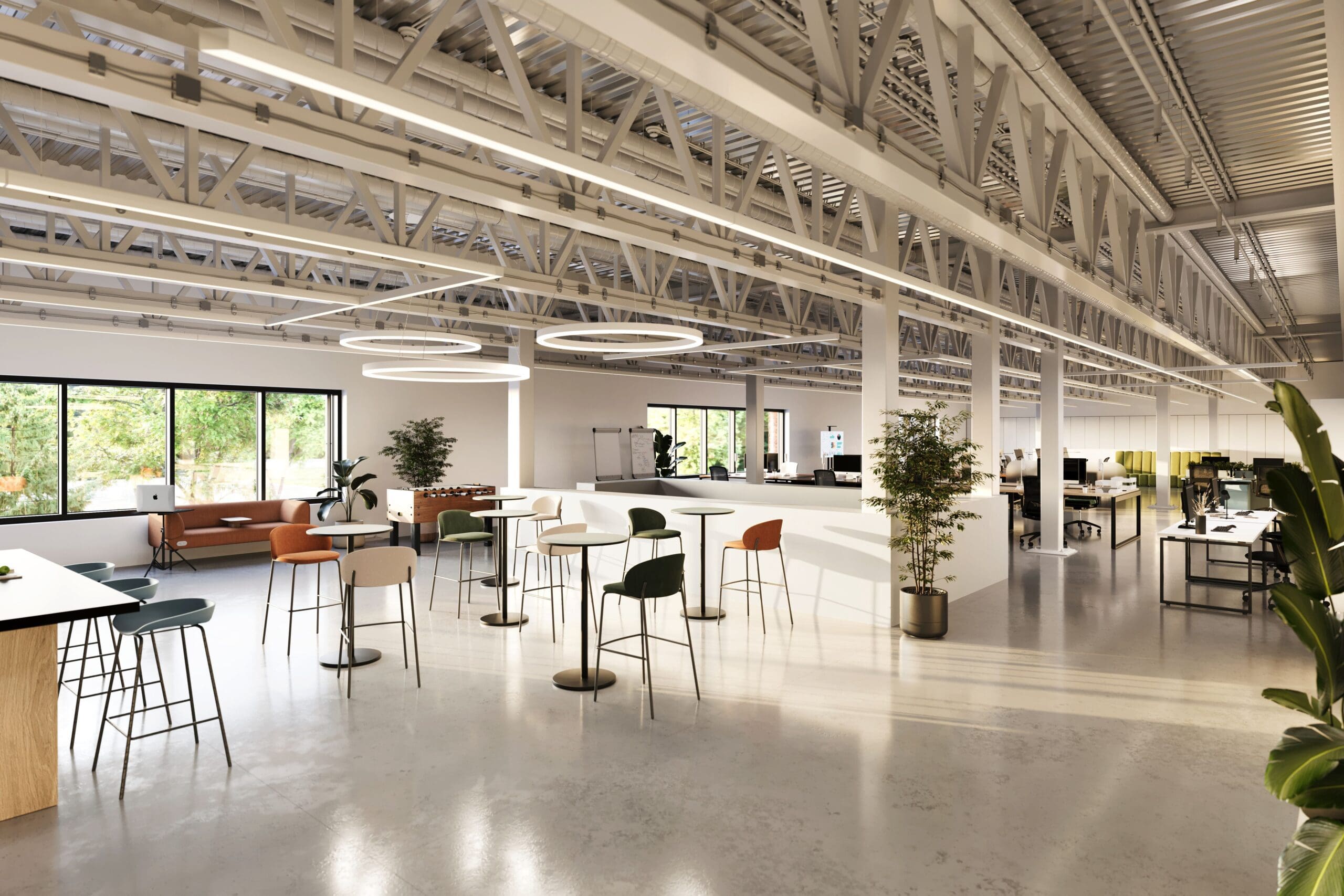 espace bureau aménagé intérieur local a louer à Saint-Jérôme