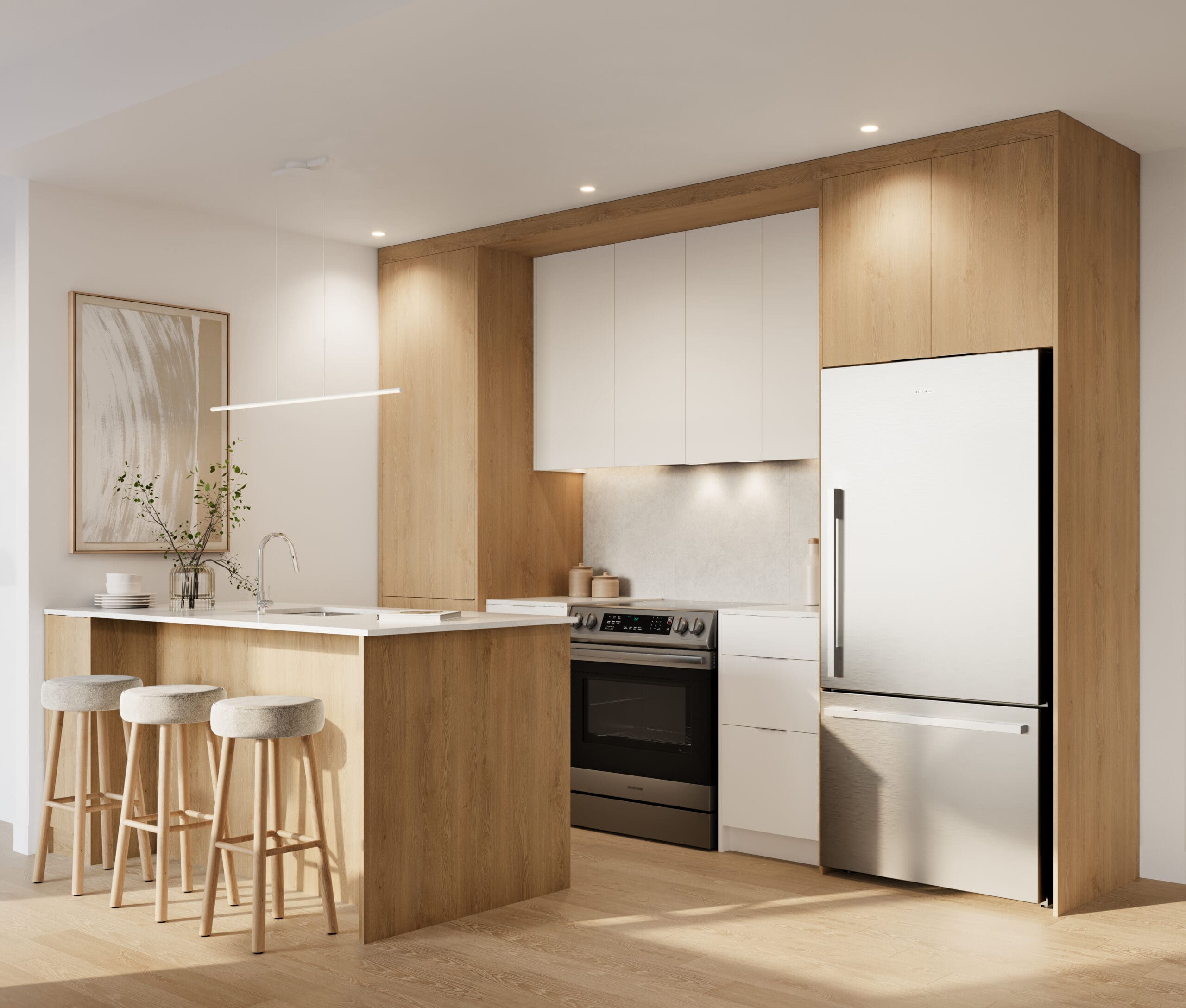 Condos locatifs avec cuisine moderne, condos à louer neufs