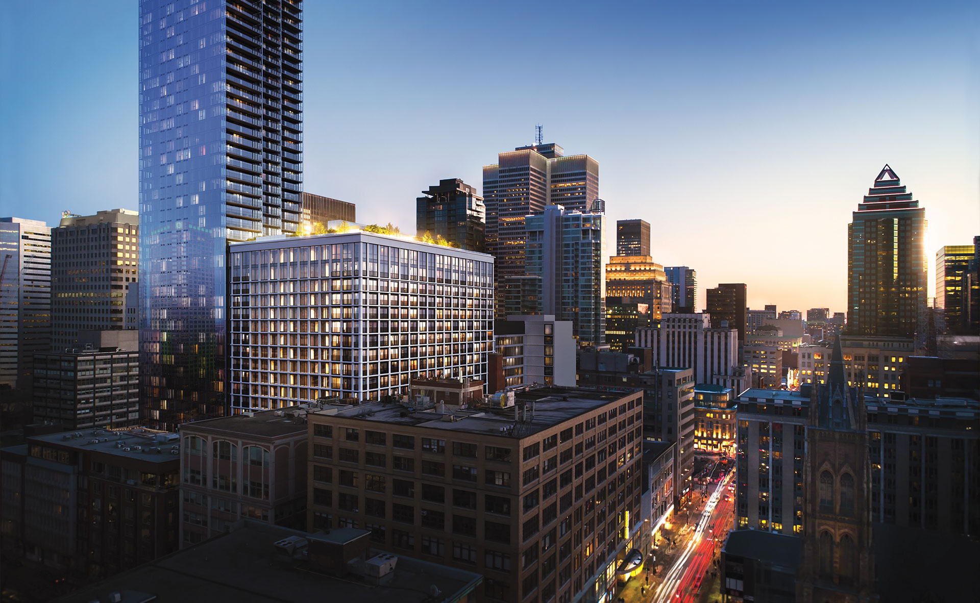 Immeuble de condos locatifs et à vendre de prestige situé au centre-ville de Montréal